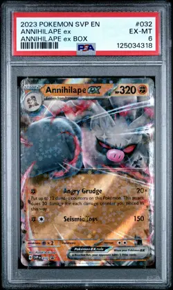 2023 POKEMON SVP EN-SV BLACK STAR PROMO ANNIHILAPE EX BOX ANNIHILAPE EX PSA 6 - Image 1