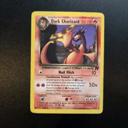 Pokemon Card - Dark Charizard 21/82 Non Holo Rare Team Rocket Set WOTC - Image 1