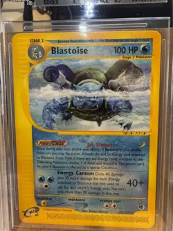 2002 POKEMON EXPEDITION BLASTOISE #37 BGS 9 MINT - Image 4
