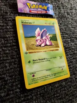 1999 POKEMON Base SET 1ST EDITION #55/102 NIDORAN Shadowless NM - Image 3