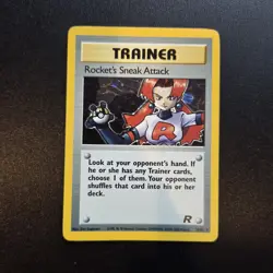 Pokemon Card - Rockets Sneak Attack 16/82 Holo Rare Team Rocket Set WOTC - Image 1