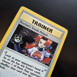 Pokemon Card - Rockets Sneak Attack 16/82 Holo Rare Team Rocket Set WOTC - Image 2