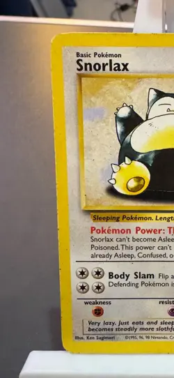 Pokemon Cards: Jungle Rare: Snorlax 27/64 TCG 1999 WOTC Vintage - Image 2