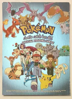 1999 Topps Pokemon Series 1 TV Animation Checklist Foil Blue Logo EXC - Image 1