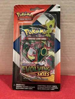 POKEMON EVOLVING SKIES/CHILLING REIGN 2 PACK CHECKLANE BLISTER CELEBI PIN - Image 1