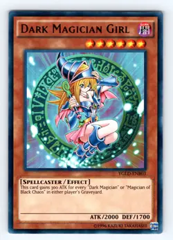 Yugioh Dark Magician Girl YGLD-ENB03 Ultra Rare - NM 💎 - Image 1