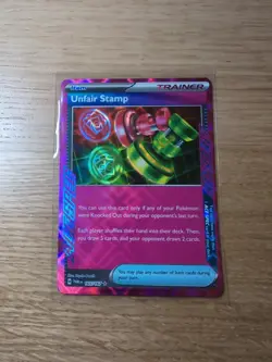 Unfair Stamp 165/167 S&V Twilight Masquerade TWM Holo Ace Spec Pokemon Card - Image 1