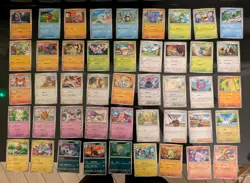 45 x Pokemon Card Bundle (Obsidian Flames Set, NM) - Image 1