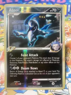 Absol G 1/147 Reverse Holo Rare Platinum Supreme Victors Pokemon Card - Image 1