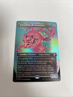 Morphon The Boundless Borderless Foil Card #0669 MTG LP - Image 1