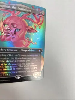 Morphon The Boundless Borderless Foil Card #0669 MTG LP - Image 2