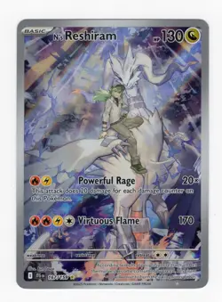 NS Reshiram Full Art Secret Rare Card 167/159 Journey Together Set - Image 1