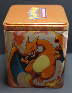 2022 Pokemon Trading Card Game Fire Stacking Tin ONLY, Empty - Image 4