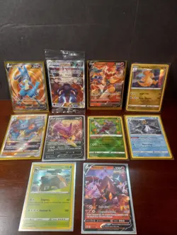 Lot 5 10 Pokemon Cards In Good Condition - Image 1