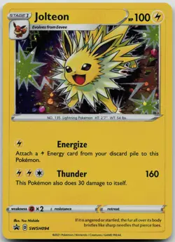 Jolteon - SWSH094 SWSH: Sword & Shield Promo Cards Holo LP - Image 1