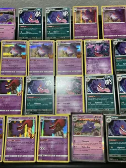 (30) Gengar CARDS LOT VTG HOLO STAMP VTG Reverse Rare Halloween Stamp - Image 3