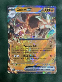 Pokemon TCG Card S&V 151 - 076/165 Golem ex - Holo Double Rare - Image 1