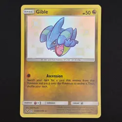 Pokemon TCG Card Gible SV38/SV94 Hidden Fates Shiny Holo Rare - NM - Image 1