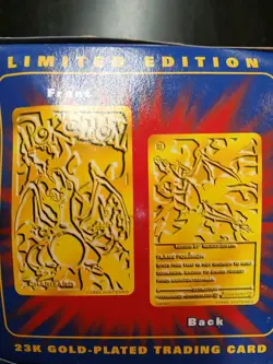 Pokemon 23k Gold Charizard Trading Card with Pokeball 1999 Sealed Never Opened - Image 3