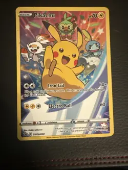 Pikachu SWSH020 SWSH: Sword & Shield Promo Cards Holo Pokemon TCG - Image 1