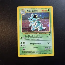Pokemon Card - Nidoqueen 12/130 Base Set 2 Holo Rare WOTC - NM/EX - Image 1