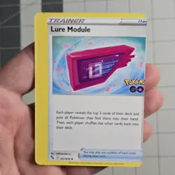 Lure Module Miscut Error Trainer Card Pokemon Go 067/078 - Image 1