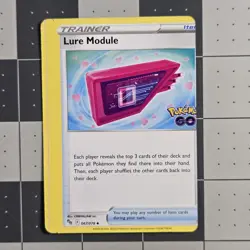 Lure Module Miscut Error Trainer Card Pokemon Go 067/078 - Image 5