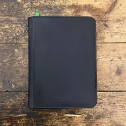 Vault X 4 Pocket Trading Card Zip Binder for 160 Cards Premium Exo-Tec TCG Black - Image 1