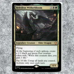 Beledros Witherbloom 247 NM NF Mythic MTG Commander Bloomburrow Magic - Image 1