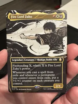 Fire Lord Zuko BORDERLESS Avatar: The Last Airbender Magic MTG NM - Image 1