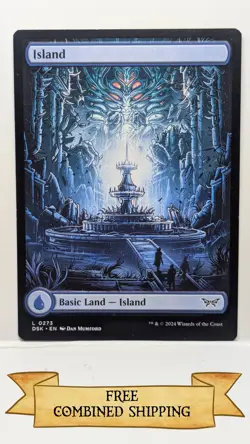 Magic The Gathering: 4x Duskmourn: House of Horror (DSK) Full Art Island - Image 2