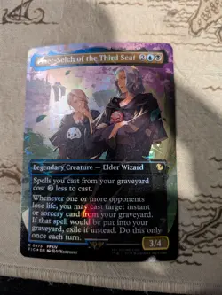 MTG -Emet-Selch of the Third Seat Borderless Chocobo Track Foil - Final Fantasy - Image 1