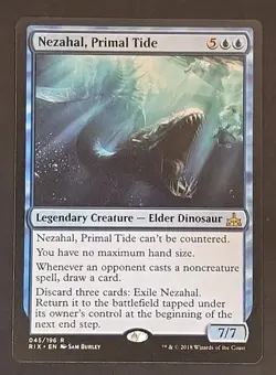 Nezahal, Primal Tide Rivals of Ixalan MTG Regular Near Mint - Image 1