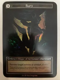 FOIL Ordinary Bury - Beta NM Sorcery: Contested Realm - Image 1