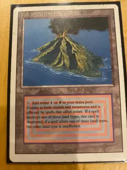 Volcanic Island Revised Edition Regular Lightly to Moderatly Played condition - Image 1