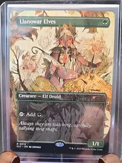 Llanowar Elves Secret Lair: An Encyclopedia of Magic MTG Regular Near Mint - Image 3