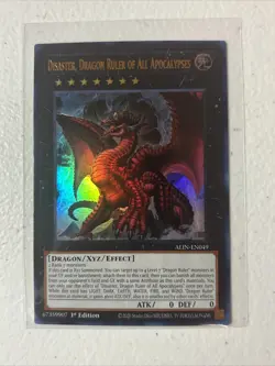 Yugioh - Disaster, Dragon Ruler of All Apocalypses ALIN-EN049 Ultra Rare NM/M - Image 1