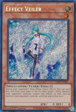 Yu-Gi-Oh! TCG Effect Veiler - SECRET RARE- RA01EN003 - 1ST EDITION - Image 1