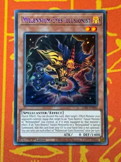 YUGIOH MILLENNIUM-EYES ILLUSIONIST ULTRA RARE 1ST EDITION NM LDS1-EN045 - Image 1