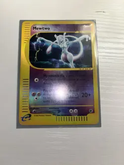 Pokemon Mewtwo TCG Reverse Holo Rare Card 56/165 Expedition Base Set - Image 2