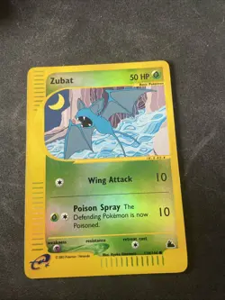 Zubat 118/144- Skyridge E Reader Pokemon TCG Card LP - Image 1