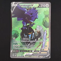 Pokemon TCG Card Corviknight V TG18/TG30 Silver Tempest Trainer Gallery - LP - Image 1