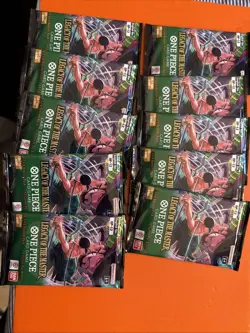 ONE PIECE CARD GAME: LEGACY OF THE MASTER OP12 Lot Of 10 Sealed Packs English - Image 1
