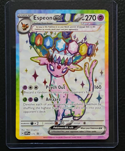 Pokemon Card Espeon ex SVP 175 Black Star Promo Prismatic Evolutions - Image 1