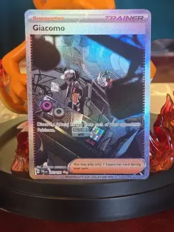 Pokemon TCG Giacomo Paldea Evolved Special Illustration Rare Card 267/193 - Image 2