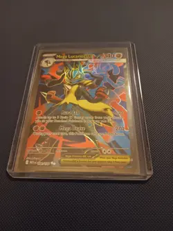 Pokemon Mega Lucario EX Holo Ultra Rare Card 160/132 Me01: Mega Evolution - Image 1