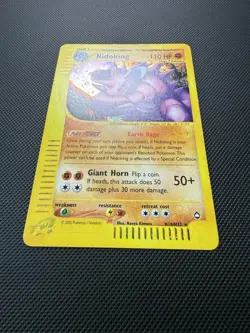 Nidoking Aquapolis Holo H18/H32 e-Reader Pokemon Card LP - Image 2