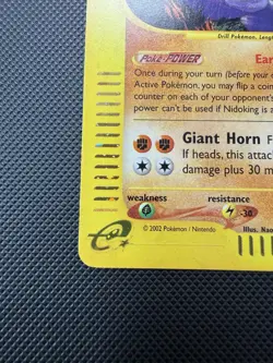 Nidoking Aquapolis Holo H18/H32 e-Reader Pokemon Card LP - Image 4