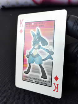 LUCARIO - 2007 Palkia Diamond & Pearl Poker Deck - Pokemon Playing Card - Image 2
