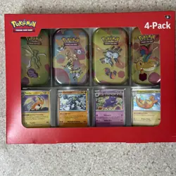 NEW Pokemon TCG: Scarlet & Violet 151 4 Mini Tins + 4 Promo Cards Box SEALED - Image 2